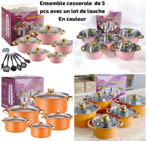 Ensemble Casserole série de 5 pcs