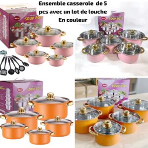 Ensemble Casserole série de 5 pcs